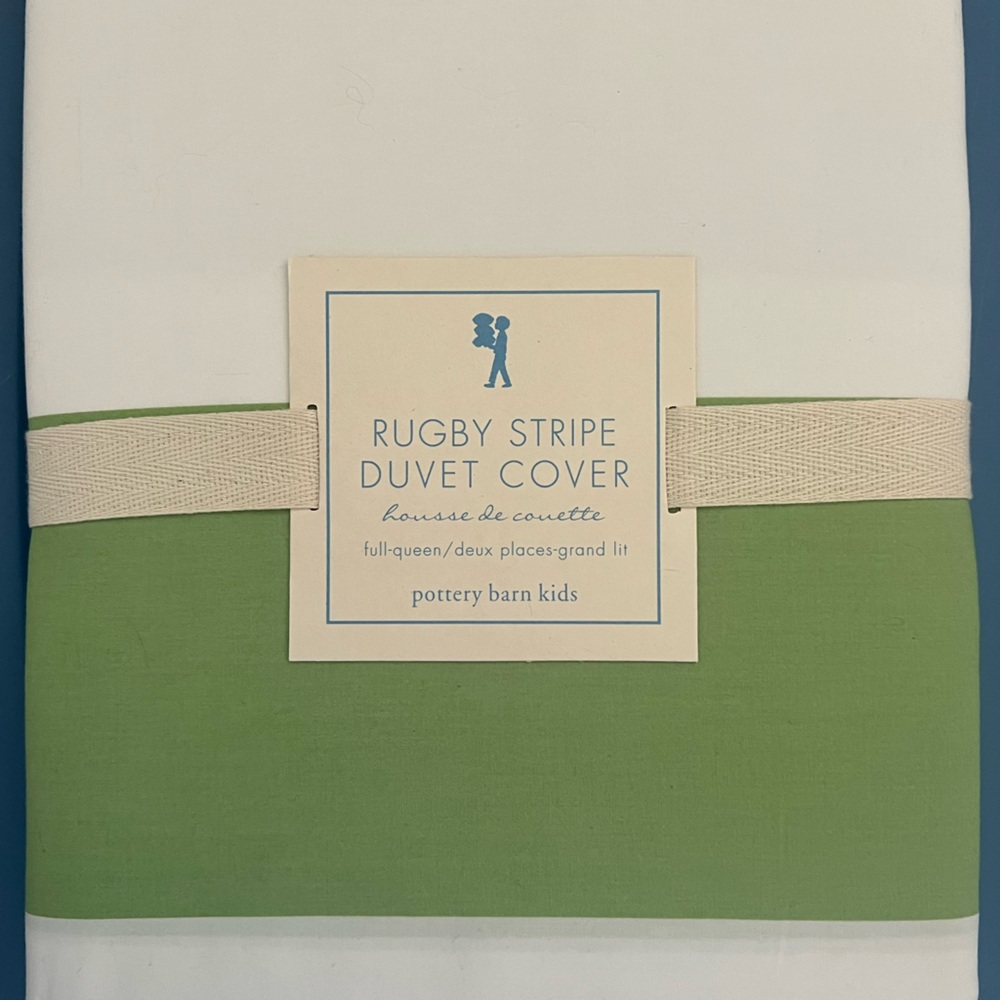 Pottery Barn Kids Rugby Stripe Duvet Cover